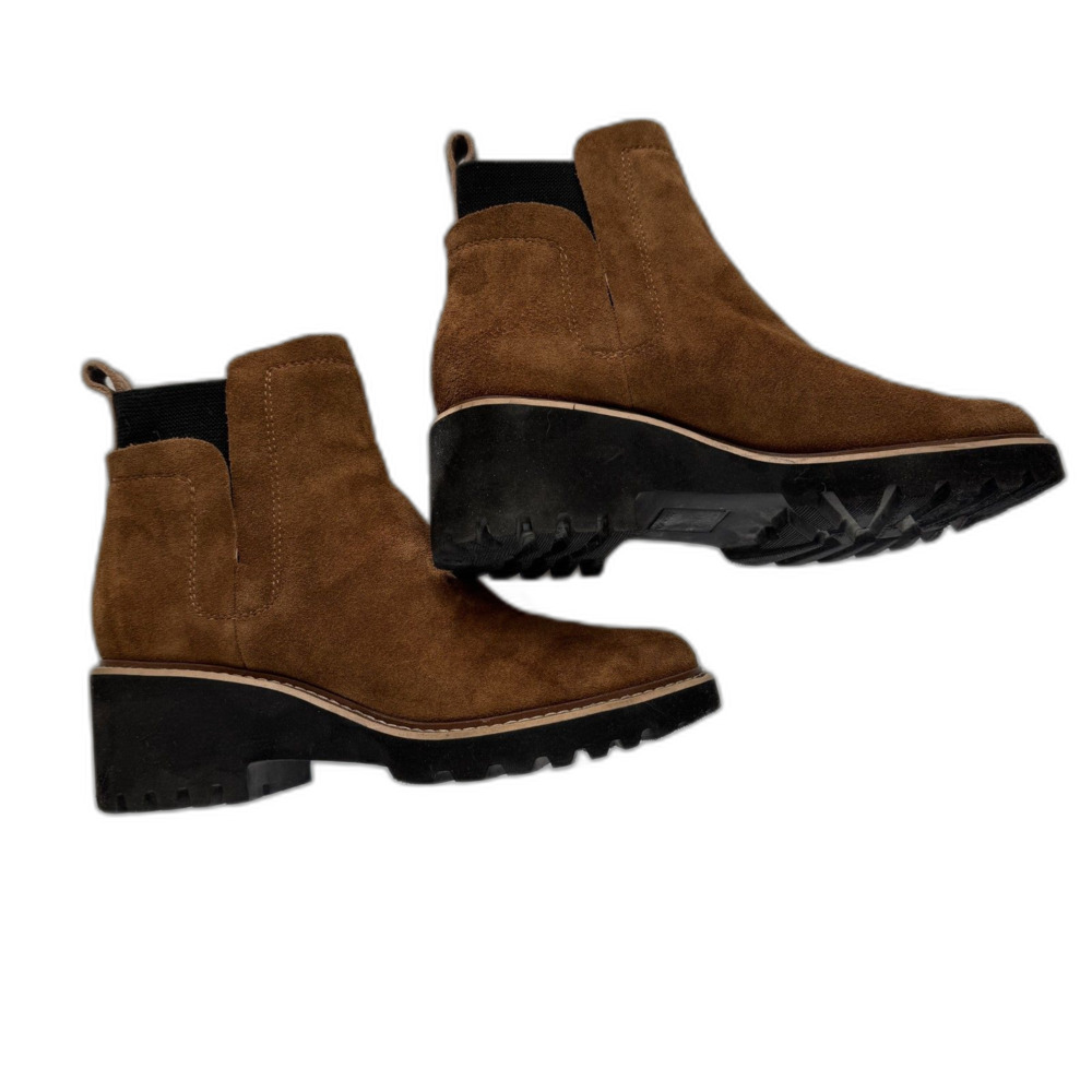 Dolce Vita Brown Suede Huey H2O Chelsea Boots Women's 9 Waterproof